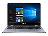 ASUS VivoBook Flip 14 TP410UA DH54T - Flip design - Core i5 8250U / 1.6 GHz - Win 10 Home 64-bit - 8 GB RAM - 256 GB SSD - 14" touchscreen 1920 x 1080 (Full HD) - UHD Graphics 620 - 802.11ac, Bluetooth - metal gray 1 thumbnail image