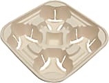 World Centric Fiber Cup Carriers, Natural, Carton Of 600 Carriers 1 thumbnail image