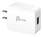 j5create Quick Charge 3.0 USB Charger, Gray/White, JUP11 1 thumbnail image