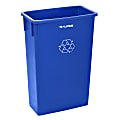 Alpine Industries Trash Can Recycle Bin And Paper Slotted Recycling Lid, 23 Gallons, Blue 1 thumbnail image