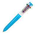 Yafa Multifunction 10-Color Ballpoint Pen, Medium Point, 0.8 mm, Blue Barrels, Assorted Ink Colors 1 thumbnail image