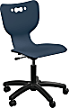 MooreCo Hierarchy Armless Mobile Chair With 5-Star Base, Soft Casters, Navy/Black