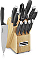 Cuisinart™ Color Pro Collection Cutlery Block Set, Black, Set Of 12 Pieces