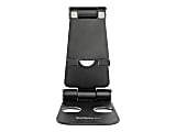 StarTech.com Phone and Tablet Stand - Adjustable Smartphone and Tablet Stand - Multi Angle - Foldable -Aluminum - Black (USPTLSTNDB)