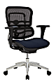 WorkPro® 12000 Series Ergonomic Mesh/Premium Fabric Mid-Back Chair, Black/Navy, BIFMA Compliant