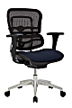 WorkPro® 12000 Series Ergonomic Mesh/Premium Fabric Mid-Back Chair, Black/Navy, BIFMA Compliant 1 thumbnail image