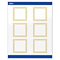 Avery® Print-To-The-Edge Labels & Sure Feed®, S00-DHJ-PRWGP10, 3" x 3", Glossy White, Preprinted Multi-Lined Gold Border Design, Pack Of 60 1 thumbnail image