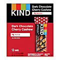 KIND Snack Bars, Dark Chocolate Cherry Cashew, 1.4 Oz, Box Of 12