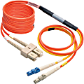 Tripp Lite 2M Fiber Optic Mode Conditioning Patch Cable LC/SC 6' 6ft 2 Meter, N42502M 1 thumbnail image