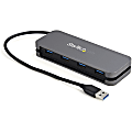 StarTech.com 4 Port USB 3.0 Hub, 4x USB-A, 5Gbps Laptop/Desktop USB Type-A Hub, USB Bus Powered, 11" Long Cable with Cable Management
