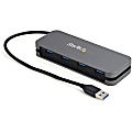 StarTech.com 4 Port USB 3.0 Hub, 4x USB-A, 5Gbps Laptop/Desktop USB Type-A Hub, USB Bus Powered, 11" Long Cable with Cable Management 1 thumbnail image