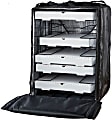 American Metalcraft Deluxe Pizza Delivery Bag, With Rack, 27"H x 19"W x 19"D, Black
