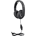 Hamilton Buhl Smart-Trek Mini Headphone With In-Line Volume Control And 3.5mm TRS Plug - Stereo - Black, Silver - STM1BK 1 thumbnail image