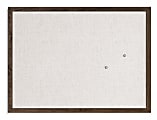 U Brands® Linen Bulletin Board, 23" x 17", Wood Style Frame, Espresso 1 thumbnail image