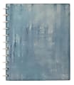 TUL® Discbound Notebook With Soft-Touch Cover, 60 Sheets, 11” x 8-1/2”, Brushed Blue