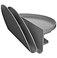 Deflecto Standing Desk File Organizer, Gray 1 thumbnail image