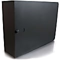 C2G Q-Series 2-Panel Wallmount Box - Black - Steel