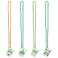 Amscan 395373 St. Patrick's Day Shot Glass Necklaces, Green, Set Of 8 Necklaces