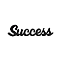 Anji Mountain Decorative ‘Success’ Sign, 3-3/4” x 14”, Black 1 thumbnail image