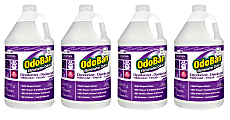 OdoBan Professional Disinfectant and Odor Eliminator Concentrate, Lavender Scent, 1 Gallon, Pack Of 4 Jugs