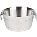 American Metalcraft Double Wall Party Tub, 18-1/2" x 9", Silver 1 thumbnail image
