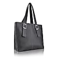Solo® Tote With 15.4" Laptop Pocket, Black/Blue