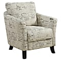 Monarch Specialties Natasha Accent Chair, Beige 1 thumbnail image