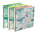 Divoga® Tropical Palm Round-Ring Fashion Binder, 1" Rings, Assorted Colors 1 thumbnail image