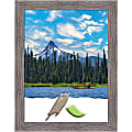 Amanti Art Picture Frame, 21" x 27", Matted For 18" x 24", Pinstripe Plank Gray Narrow 1 thumbnail image
