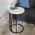 Honey Can Do Round C End Table, 24”H x 15-3/4”W x 15-3/4”D, Natural 1 thumbnail image