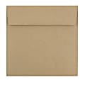 JAM Paper® Square Envelopes, 6-1/2" x 6-1/2", Peel & Seal, Brown, Pack Of 50 Envelopes 1 thumbnail image