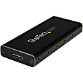 StarTech.com USB 3.1 Gen 2 (10Gbps) mSATA Drive Enclosure - Aluminum - Portable Data Storage for mSATA and mSATA Mini (Half-Size) 1 thumbnail image