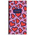 2023-2024 TF Publishing 2-Year Monthly Pocket Planner, 3-1/2" x 6-1/2", Hearts, January 2023 To December 2024 