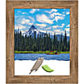 Amanti Art Owl Brown Wood Picture Frame, 26" x 30", Matted For 20" x 24"