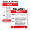 ComplyRight™ Federal Contractor Minimum Wage Poster, Bilingual, 11" x 17"