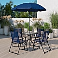 Flash Furniture Nantucket 6-Piece Patio Garden Set, Navy 1 thumbnail image