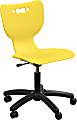 MooreCo Hierarchy Armless Mobile Chair With 5-Star Base, Soft Casters, Yellow/Black 1 thumbnail image