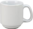 Hoffman Vertex Argyle Stackable Porcelain Summit Mugs, 10 Oz, White, Pack Of 36 Mugs 1 thumbnail image