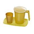 Medline Water Tumbler & Pitcher Sets With Tray, Gold, Pack Of 12 1 thumbnail image