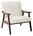 Ave Six Davis Chair, Linen/Medium Espresso