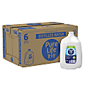 Pure Life Distilled Water, 1 Gallon, Case Of 6 Bottles