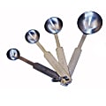 Winco 4-Piece Measuring Spoon Set, Silver 1 thumbnail image