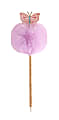 Office Depot® Brand Pom Pom Ballpoint Pen, Medium Point, 0.7 mm, Gold Barrel, Black Ink, Butterfly 1 thumbnail image