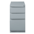 Hirsh® 20"D Vertical 3-Drawer Mobile Pedestal File Cabinet, Platinum 1 thumbnail image