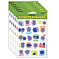 Eureka Scented Stickers, Grape, 80 Stickers Per Pack, Set Of 6 Packs