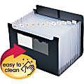 Smead® Desktop Expanding File With Flap, Letter Size, 7/8" Expansion, Black 1 thumbnail image
