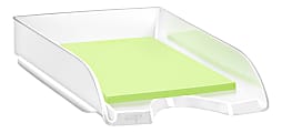 CEP Plastic Gloss Letter Tray, 2-5/8"H x 10-1/8"W x 13-11/16"D, White