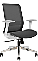 Sinfonia Sing Ergonomic Mesh Mid-Back Task Chair, Adjustable Height Arms, Black/White