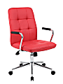Boss Office Products Modern Mid-Back Task Chair, Red/Black