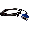 ZeeVee VGA Cable - 6 ft DIN/Mini-phone/VGA A/V Cable for Audio/Video Device - First End: 1 x DIN Male Proprietary Connector - Second End: 1 x HD-15 Male VGA, Second End: 1 x Mini-phone Male Stereo Audio 1 thumbnail image
